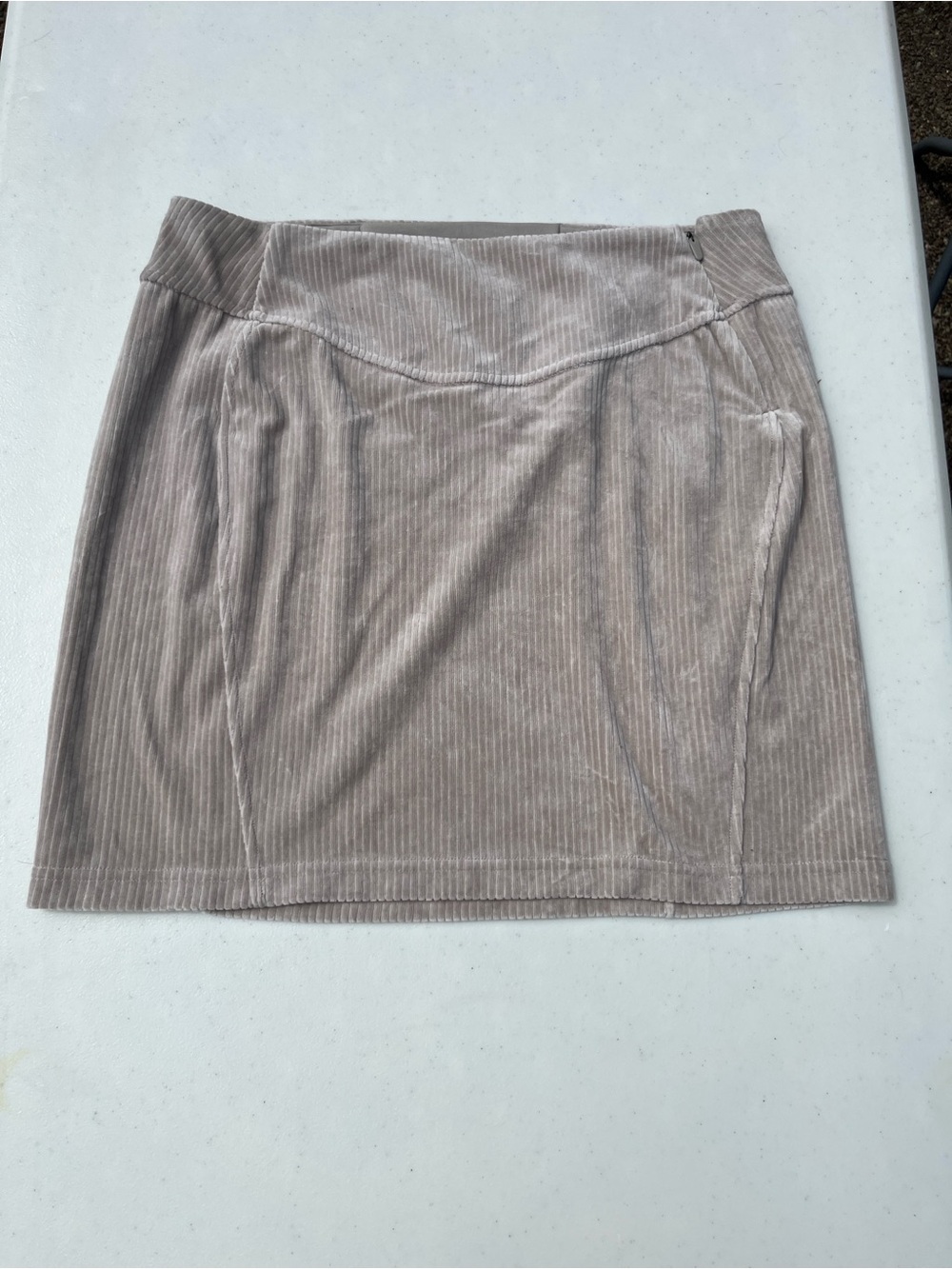 lululemon athletica Corduroy Mini Skirt in Taupe